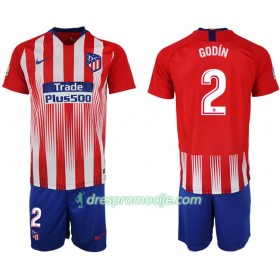Atlético Madrid Dres GODIN 2 Dječji Domaći 2018/19 Kratkih Rukava